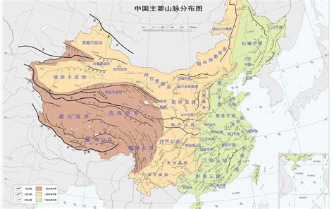 中國山脈分佈圖|中國山脈:分類,重要意義,山脈列表,山脈及最高峰,中國。